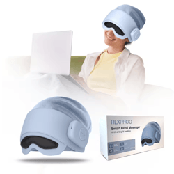 zenwave 4-mode head & eye massager with heat, vibration & bluetooth music