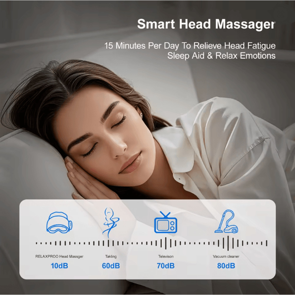 ZenWave 4Mode Head  Eye Massager With Heat Vibration  Bluetooth Music 2