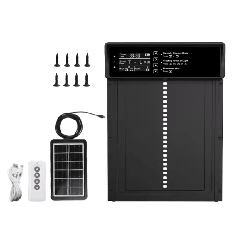 SolarGuard Automatic Chicken Coop Door With Timer And Light Sensor 4