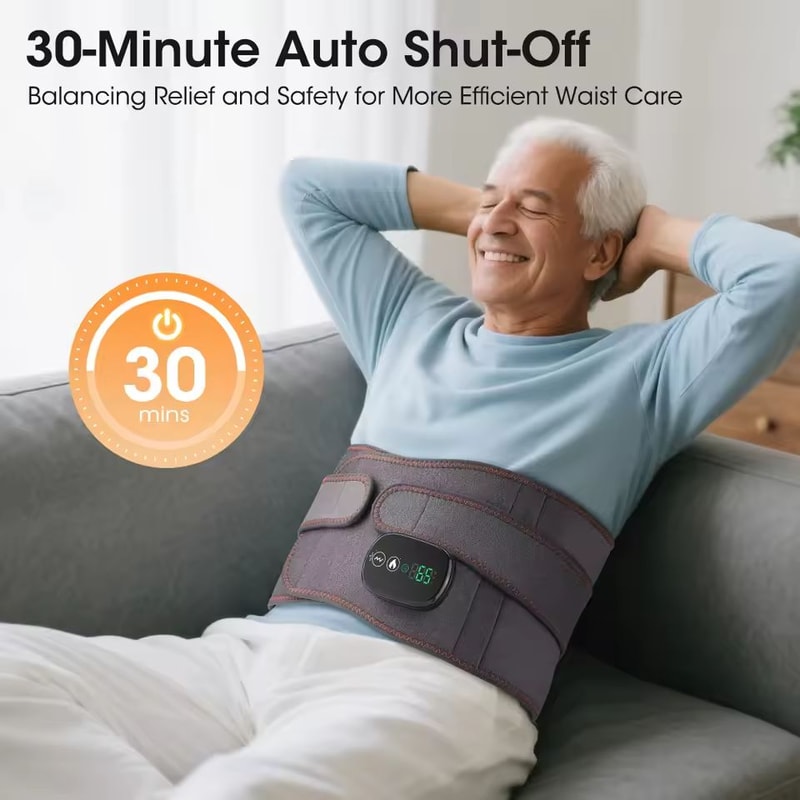 CoreRelief Cordless Heated Lumbar Massage Belt 4