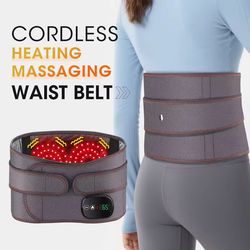 corerelief cordless heated lumbar massage belt