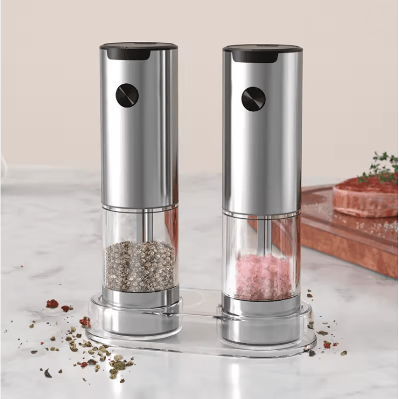 GrindMaster Pro Electric Salt And Pepper Grinder 0