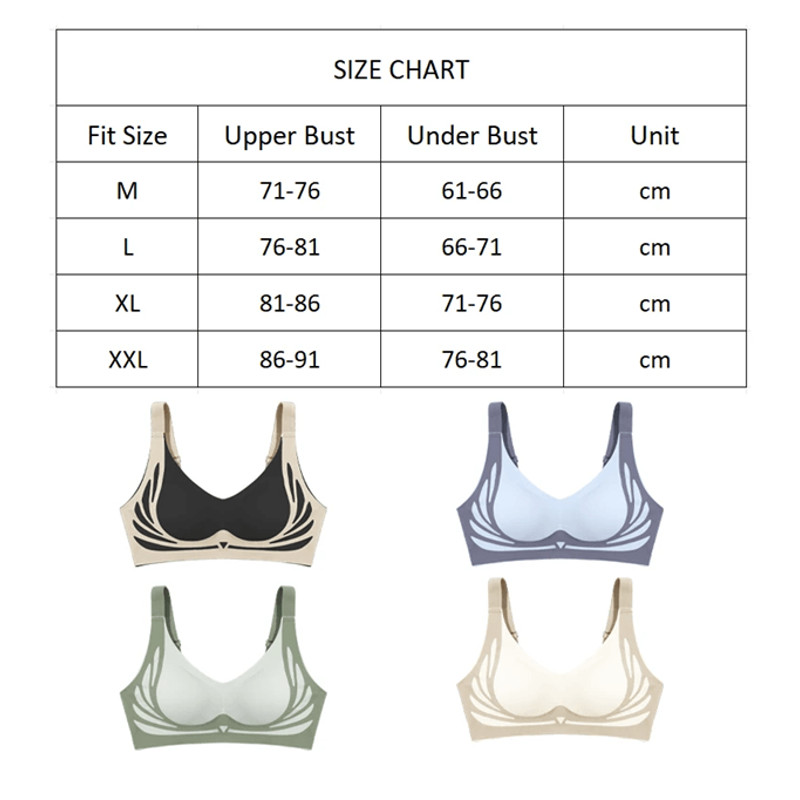ComfortLift Seamless Full Cup Push Up Bra For Plus Size Women 9