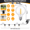 GlowGarden Solar Globe String Lights G40 Outdoor Set 7
