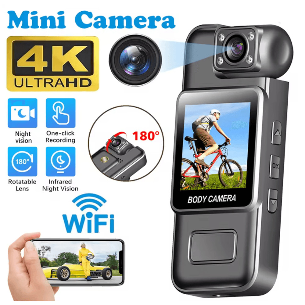 UltraView 4K WiFi Mini Body Camera 0
