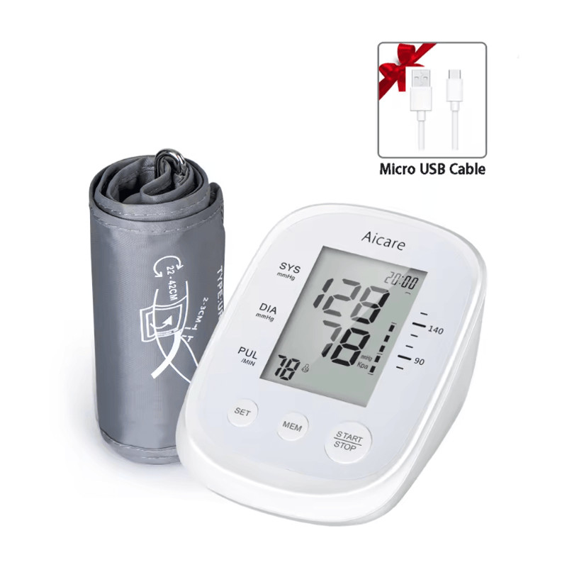 AICARE Blood Pressure Monitor Upper Arm Automatic Tonometer Digital Blood Pressure Meter BP Medical 3