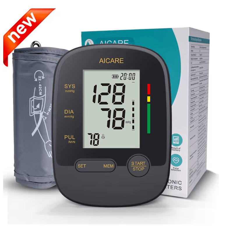AICARE Blood Pressure Monitor Upper Arm Automatic Tonometer Digital Blood Pressure Meter BP Medical 5