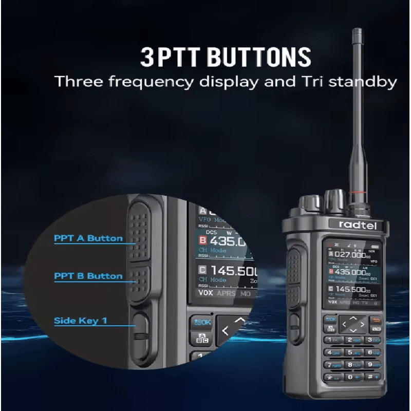Radtel RT950 PRO MultiBand 10W Handheld Radio 4