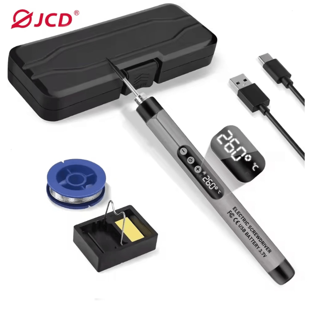 Cordless USB Digital Soldering Iron Adjustable Temperature 4