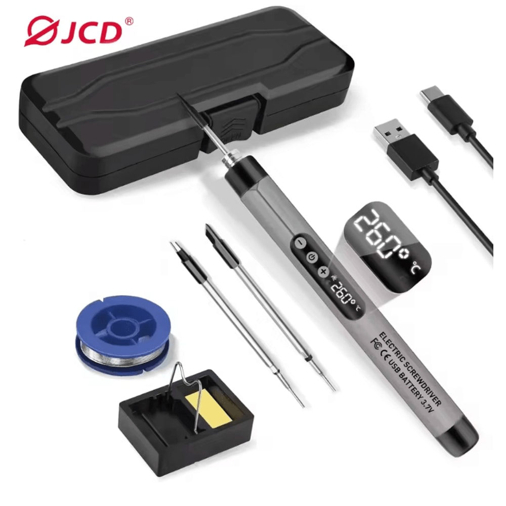 Cordless USB Digital Soldering Iron Adjustable Temperature 6