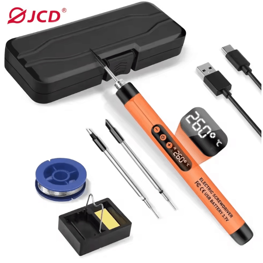 Cordless USB Digital Soldering Iron Adjustable Temperature 7