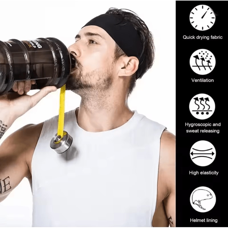ActiveDry Elastic Sports Headband 1