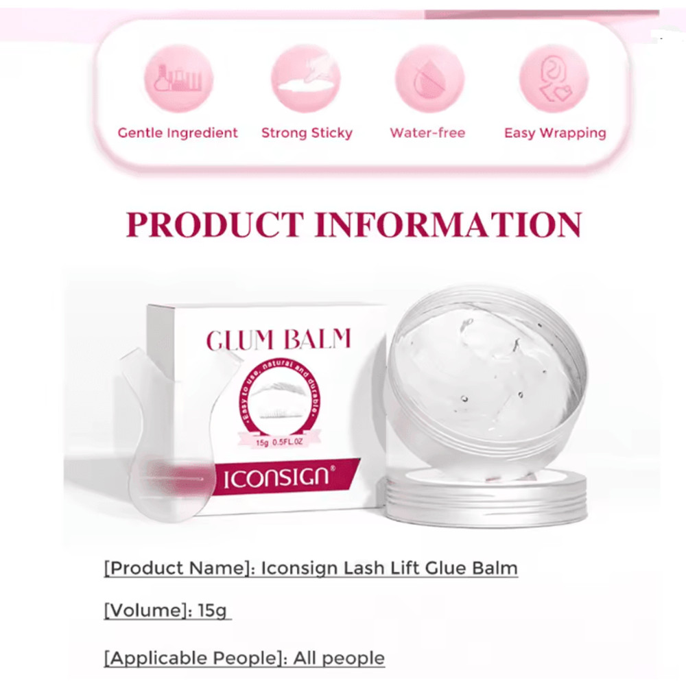 ICONSIGN Lash Glue Balm For Lash Lift And Brow Styling 1