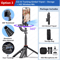 C22 Smart AI Face Tracking Gimbal Stabilizer With Tripod 6