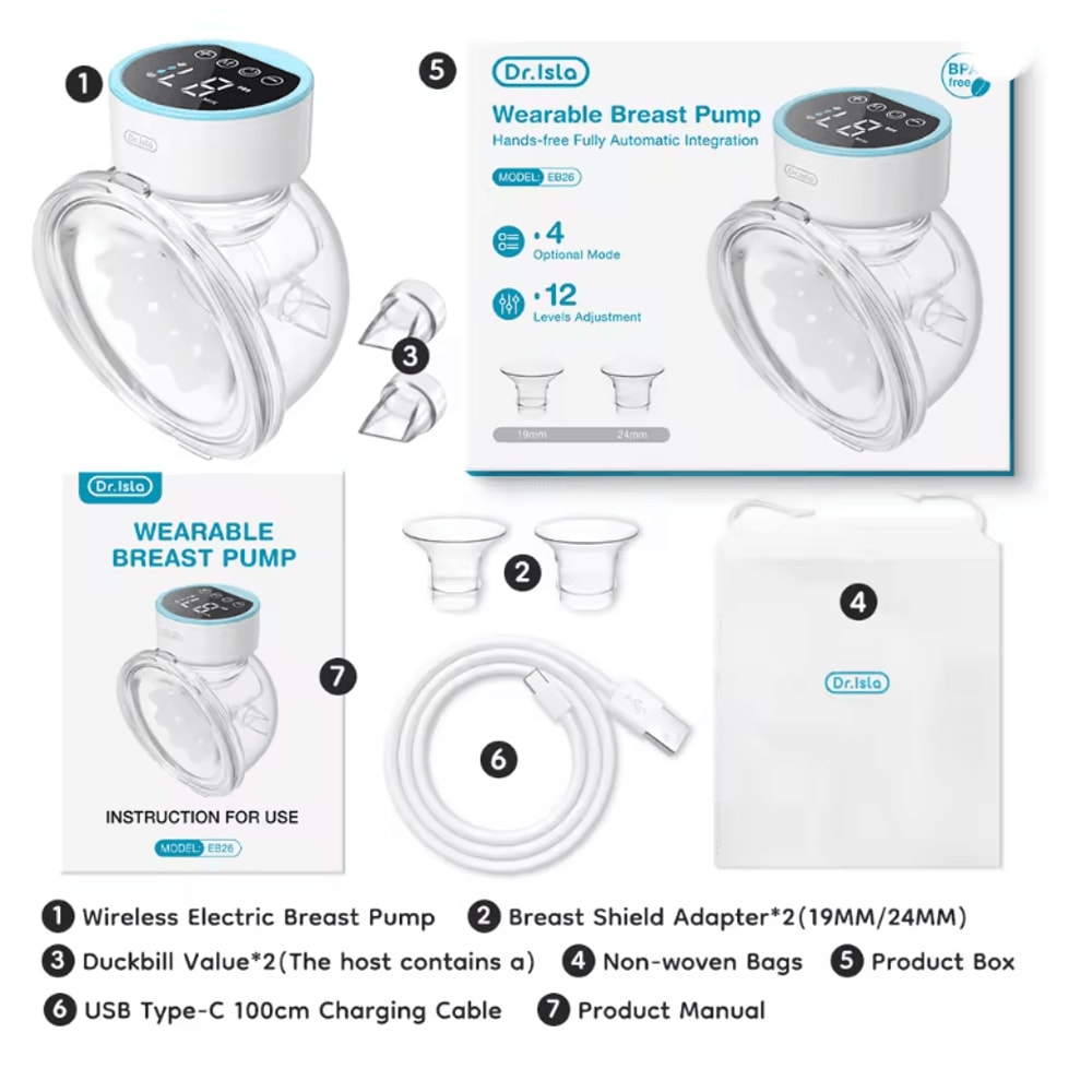MAMIJOY Wearable Electric Breast Pump Hands Free And Portable 2