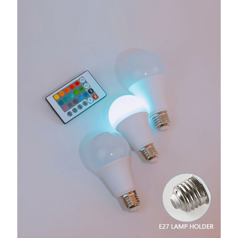 LumiGlow RGB LED Light Bulb With Remote Control 0