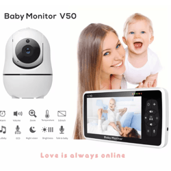 lumaguard dual camera baby monitor with night vision and two way audio