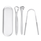 PureSteel Metal Tongue Scraper Cleaner Set 6