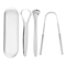 PureSteel Metal Tongue Scraper Cleaner Set 7