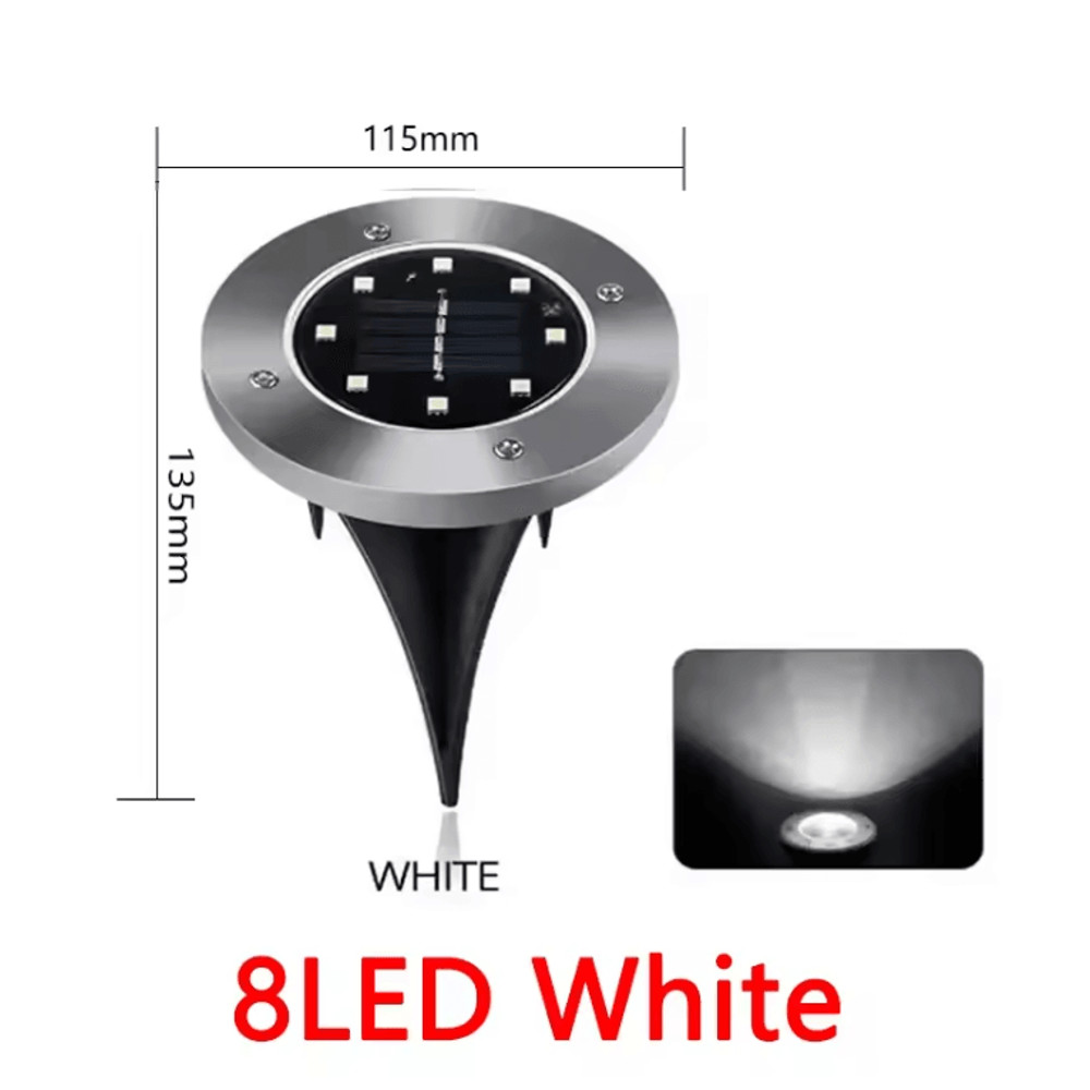 SolarGlow Outdoor Disk Lights Set 7