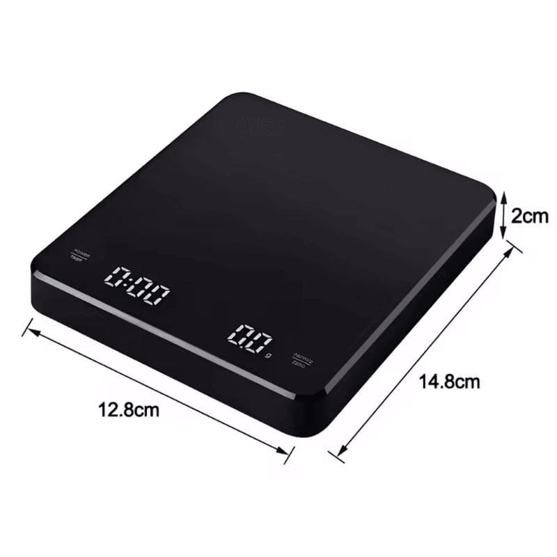 BrewMaster Precision Coffee Scale 25 Kg USB Recharge 4