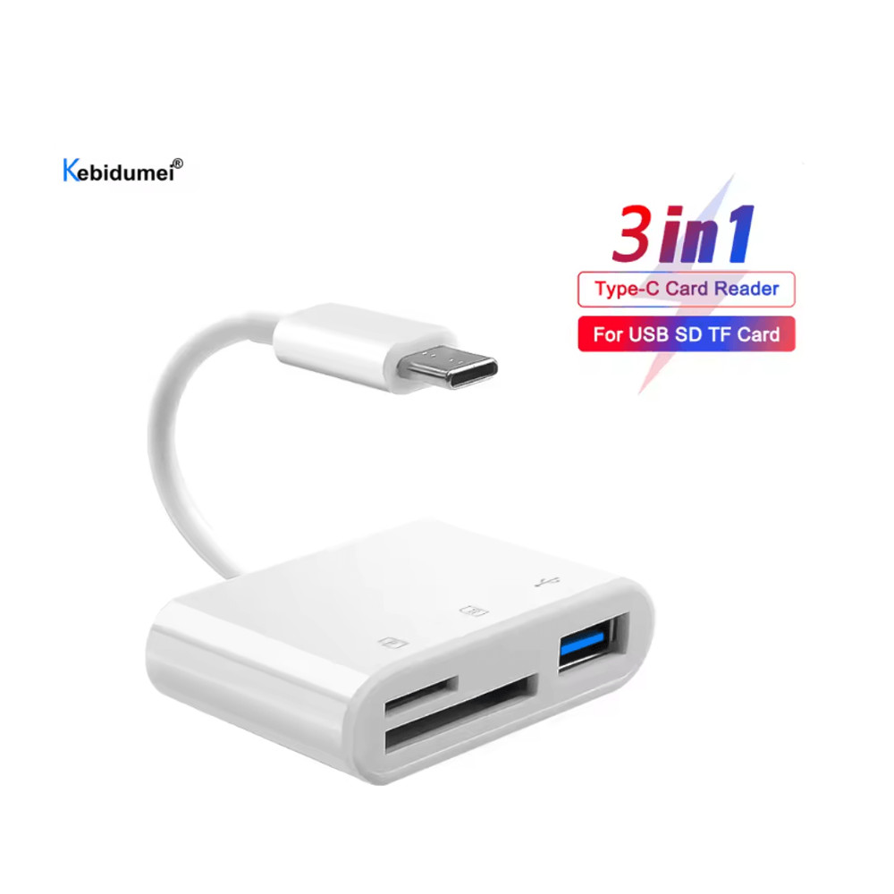 USB C High Speed OTG Card Reader Adapter 0