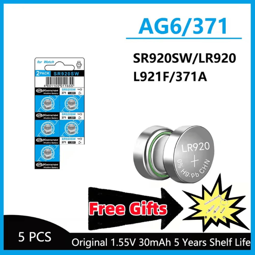 High Capacity AG6 Button Cell Battery Pack 4