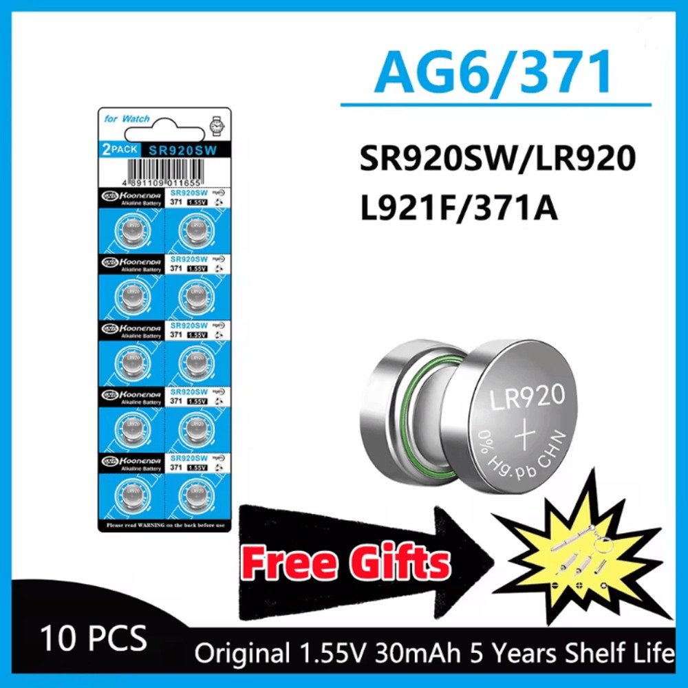 High Capacity AG6 Button Cell Battery Pack 5