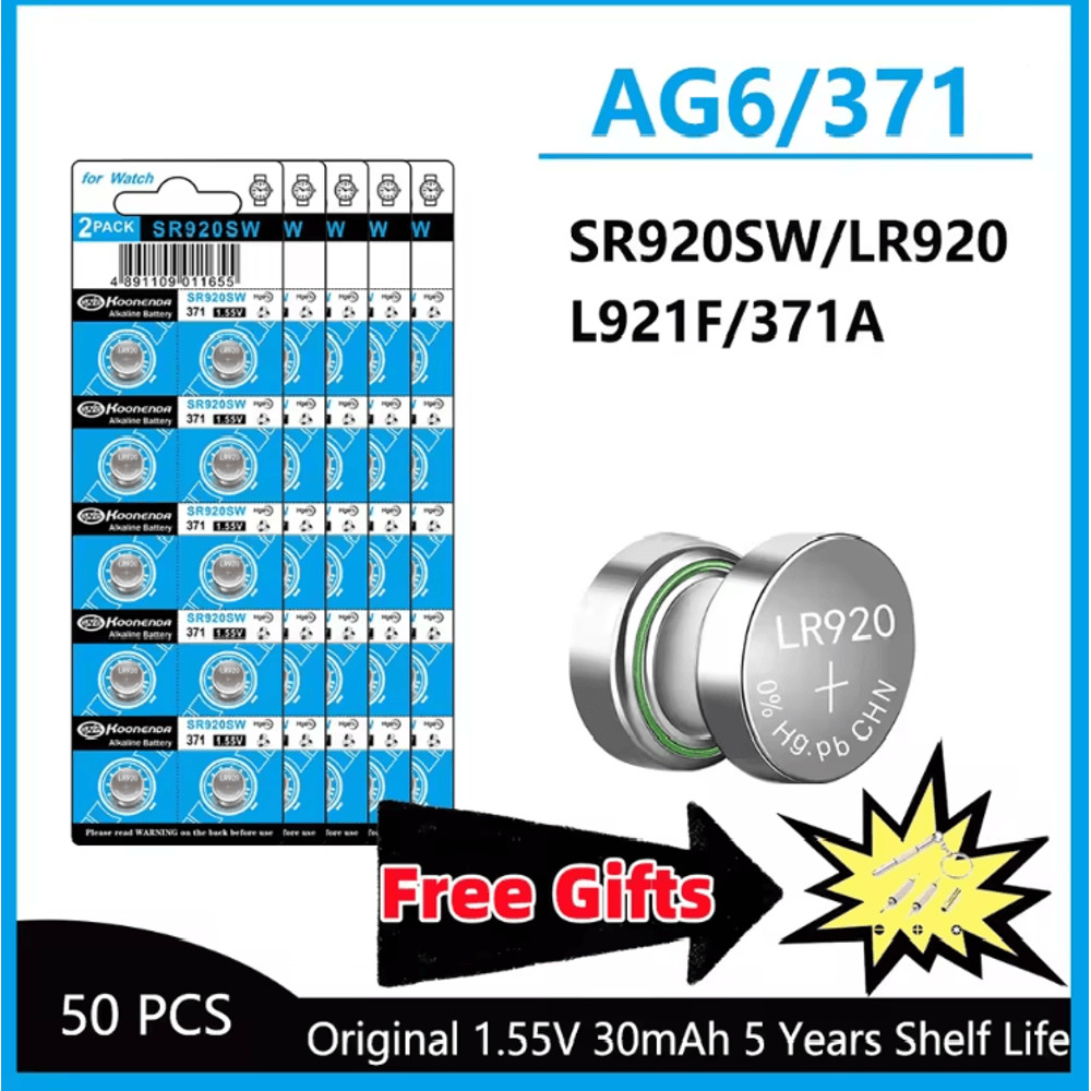 High Capacity AG6 Button Cell Battery Pack 9