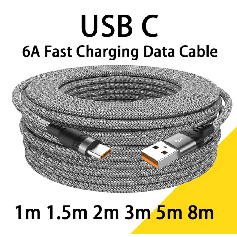 UltraCharge 6A USBC Fast Charging Cable 0