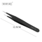 ProGlam Stainless Steel Curved And Straight Tip Tweezer Set For Eyebrows And False Lashes 2