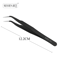 ProGlam Stainless Steel Curved And Straight Tip Tweezer Set For Eyebrows And False Lashes 3