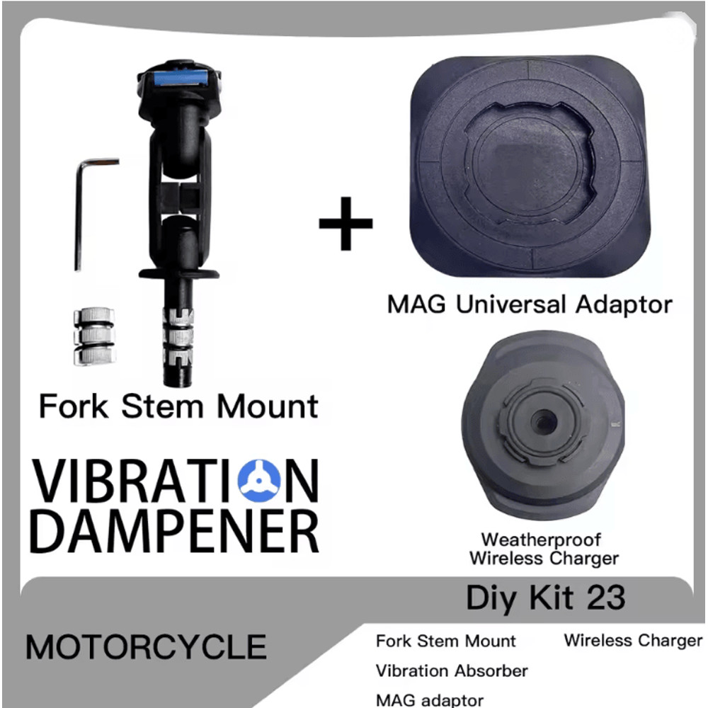 RiderMount PRO Fork Stem Phone Holder For Motorcycles 6