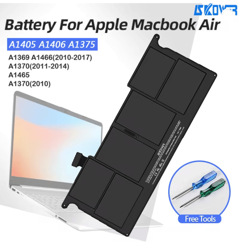 PowerCore Laptop Battery For MacBook Air A1375 A1406 1
