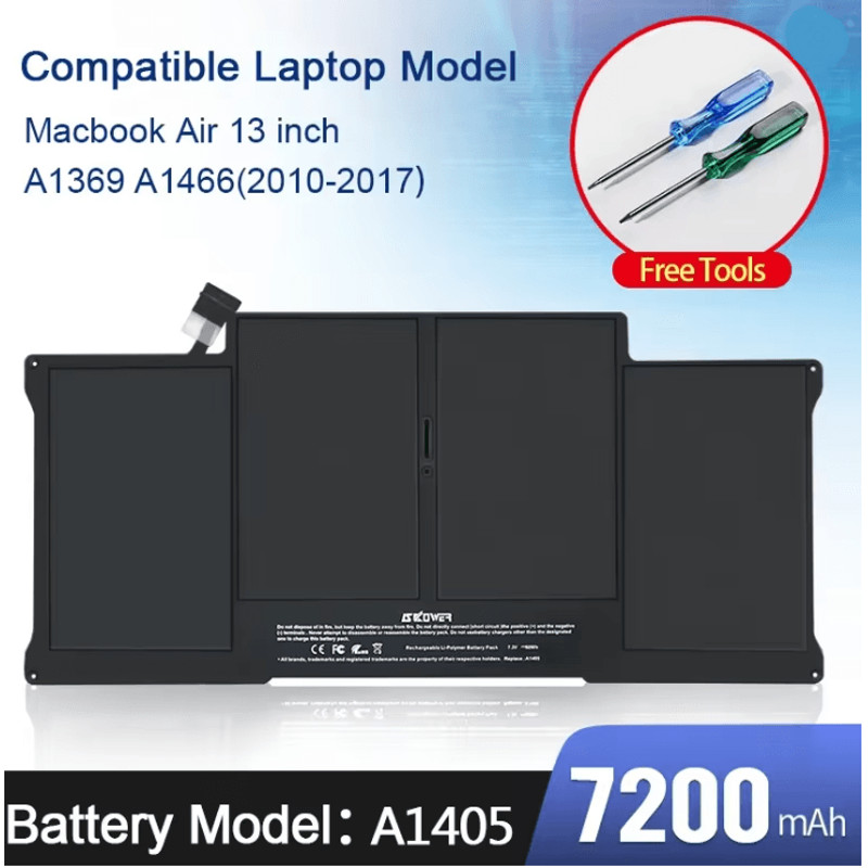 PowerCore Laptop Battery For MacBook Air A1375 A1406 4