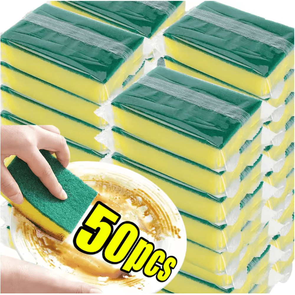 CleanEase Multi Purpose Dishwashing Sponge Set For Kitchen And Home Use 0