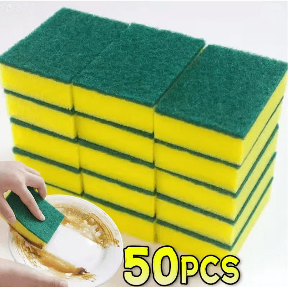 CleanEase Multi Purpose Dishwashing Sponge Set For Kitchen And Home Use 10