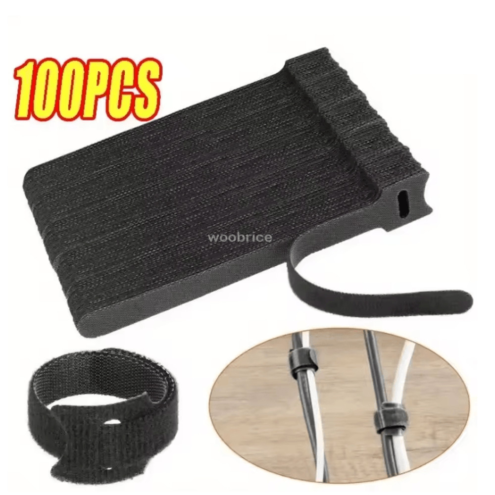 FlexTie Reusable Nylon Cable Organizer Straps For Wire And Cord Management 0