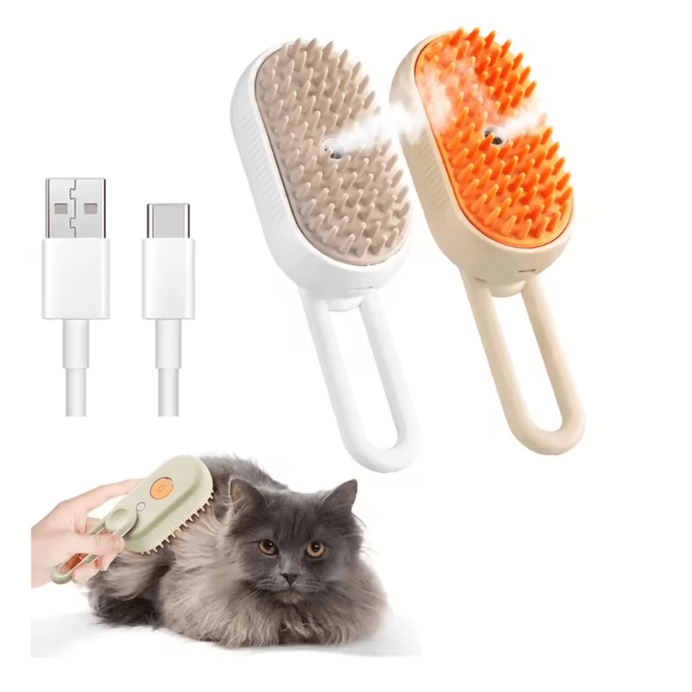 PawSteam 3 In 1 Pet Grooming Brush With Steam Care 6