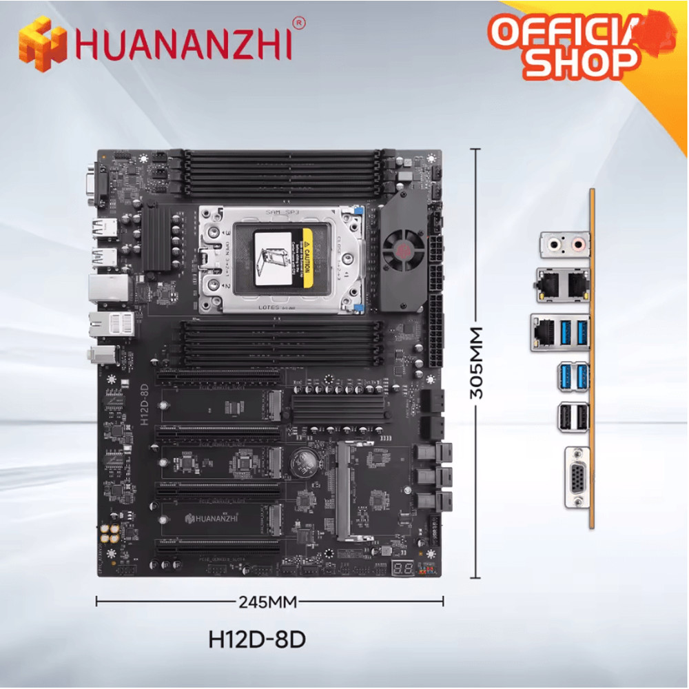 Huananzhi H12D 8D AMD Server Motherboard With BMC Support 1