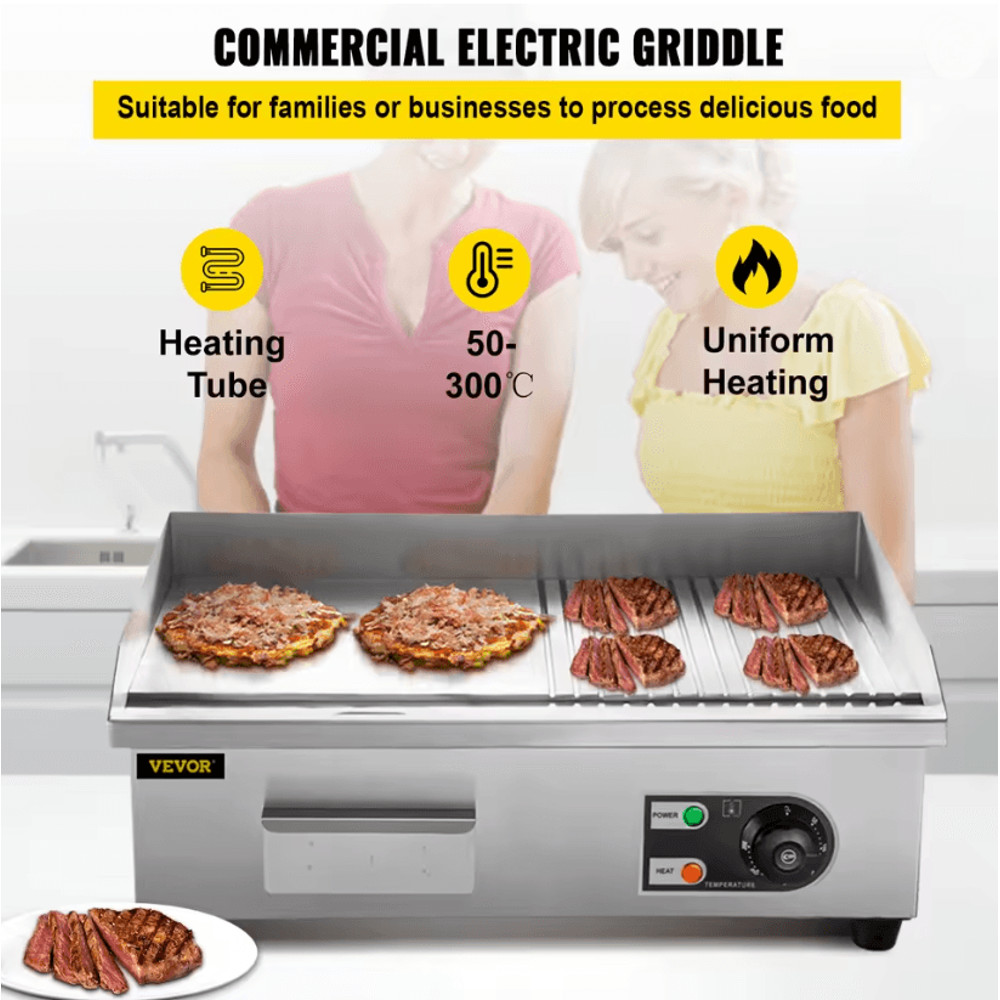 GrillMaster Pro Electric Countertop Teppanyaki Griddle 0