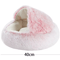 CozyNest Soft Plush Pet Bed With Hooded Cover 3