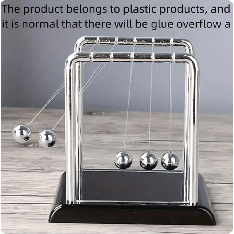 Executive Balance Steel Ball Newton Pendulum Desk Toy  Interactive Desktop Science  Stress Relief 2