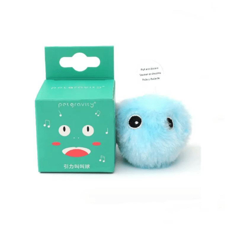 Smart Plush Catnip Squeak Ball Interactive Toy For Cats 4