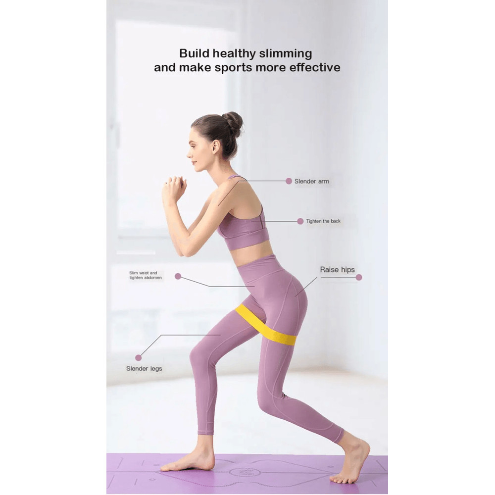 Premium 5Piece Resistance Loop Exercise Band Set For Strength Training 2