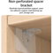 Clear NonMarking Wardrobe And Cabinet Divider Bracket Set 4 Or 10Piece 0