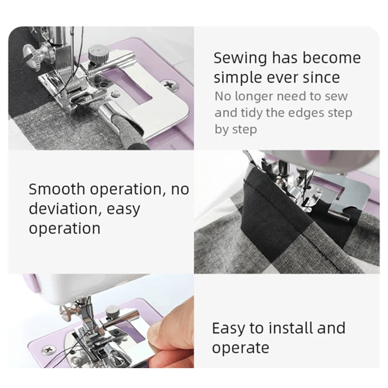 Precision Rolled Hem Presser Foot Set 9mm25mm For Sewing Machines 0