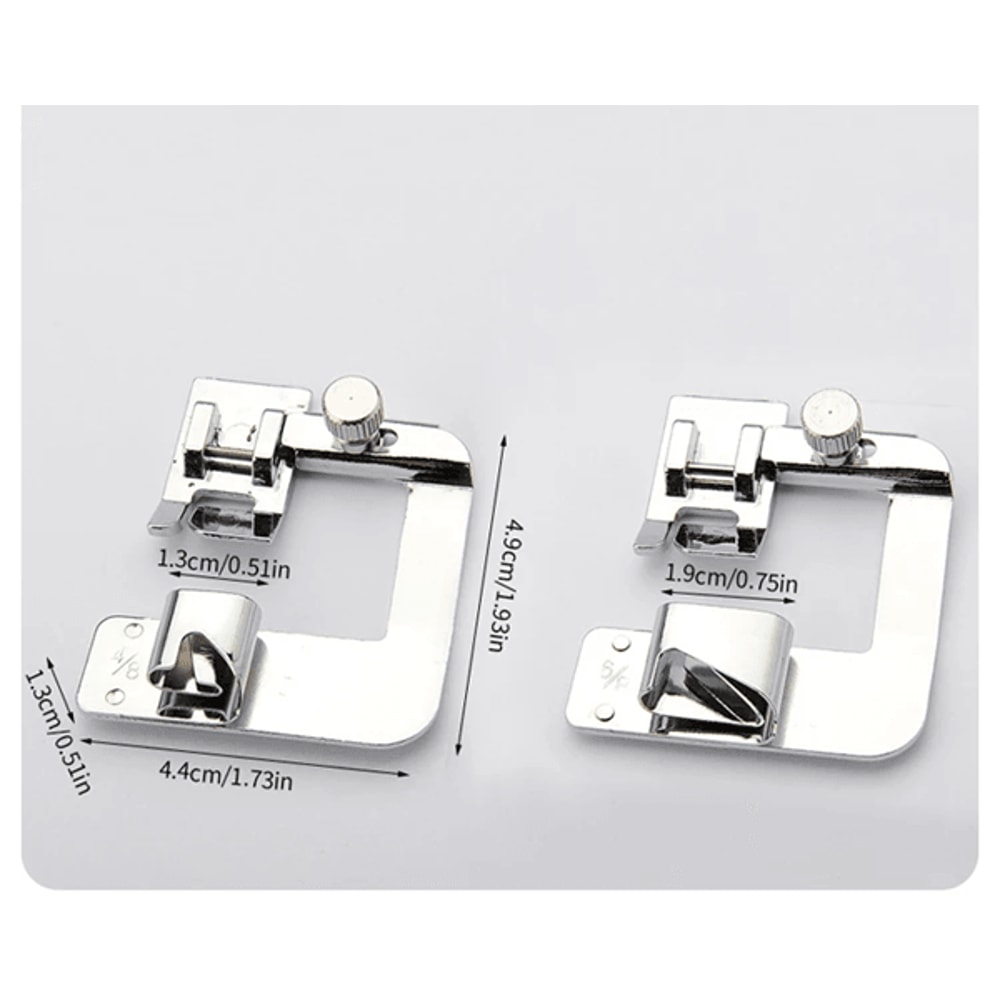 Professional Rolled Hem Presser Foot Set 9 Mm25 Mm For Sewing Machines 2