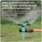 360 Rotating ThreeArm Garden Sprinkler Head For Yard Irrigation 2