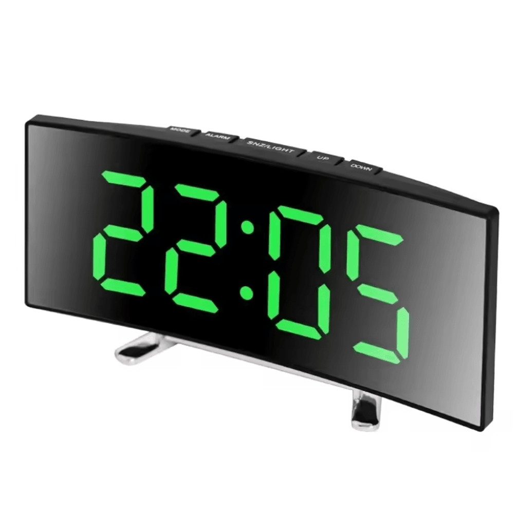 LumiCurve LED Mirror Alarm Clock 4